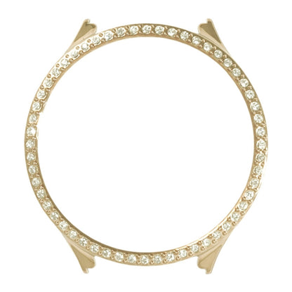 For Samsung Galaxy Watch 5 44mm TPU Shockproof Silicone Case With Diamond(Gold) by bashfashion