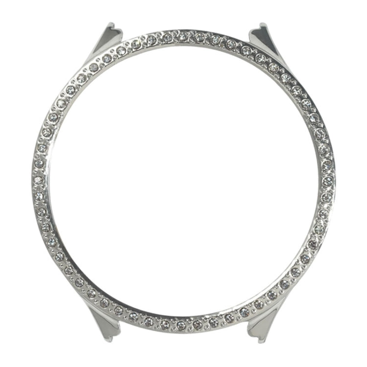 For Samsung Galaxy Watch 5 44mm TPU Shockproof Silicone Case With Diamond(Sliver) by bashfashion