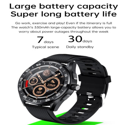 PG339 1.39 inch Color Screen Smart Watch, Support Heart Rate / Blood Pressure Monitoring(Black) by bashfashion