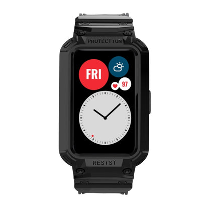 For Huawei Watch Fit 2020 / Honor Watch ES 2020 JSM Integrated TPU Adjustable Elastic Watch Band (Black) by bashfashion