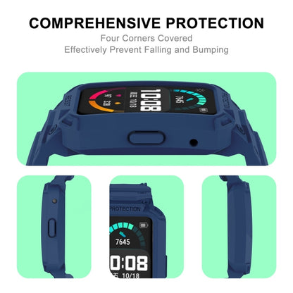 For Huawei Watch Fit 2020 / Honor Watch ES 2020 JSM Integrated TPU Adjustable Elastic Watch Band (Dark Blue) by bashfashion