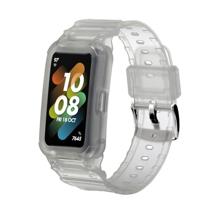 For Huawei Band 6 / 7 / Honor Band 6 JSM Integrated TPU Adjustable Elastic Watch Band (Translucent) by bashfashion