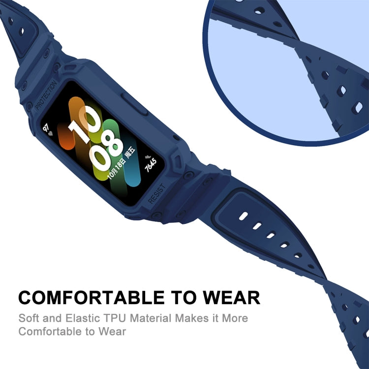 For Huawei Band 6 / 7 / Honor Band 6 JSM Integrated TPU Adjustable Elastic Watch Band (Translucent) by bashfashion