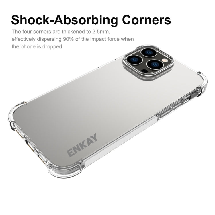For iPhone 14 Pro ENKAY Clear TPU Shockproof Phone Case by ENKAY