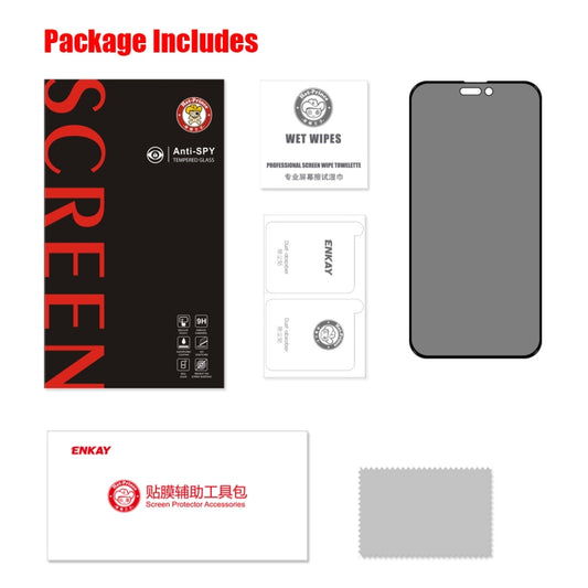 For iPhone 14 Pro Max ENKAY 28 Degree Anti-peeping Tempered Glass Film by ENKAY