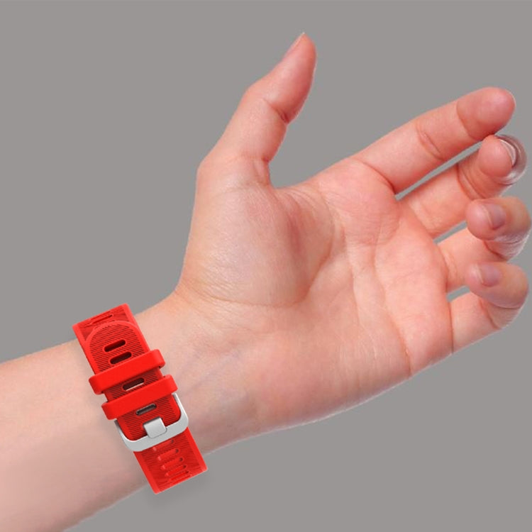 For Garmin Vivoactive 3 20mm Silicone Twill Watch Band(White) by bashfashion