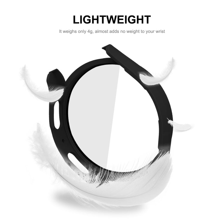 For Samsung Galaxy Watch5 40mm ENKAY Hat-Prince Full Coverage PC Frame + 9H Tempered Glass Case(Rose Gold) by ENKAY