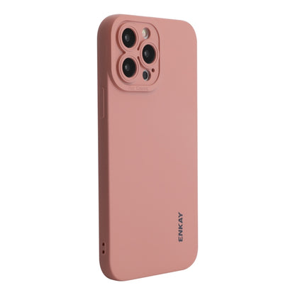 For iPhone 14 ENKAY Liquid Silicone Shockproof Phone Case (Pink) by ENKAY
