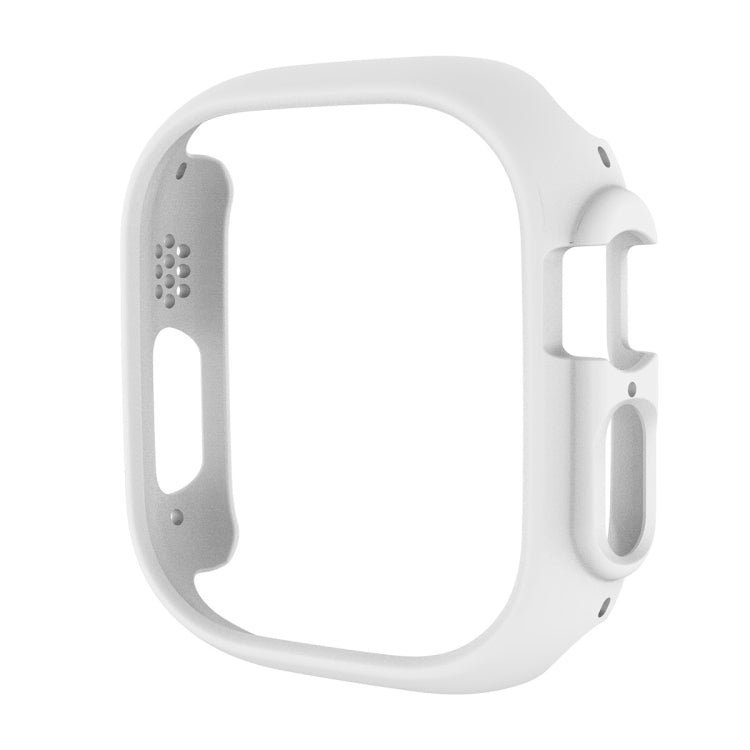 For Apple Watch Ultra 3 / 2 / 1 49mm ENKAY 2 in 1 PC Case + Full Coverage 9H Tempered Glass Film(White) by ENKAY