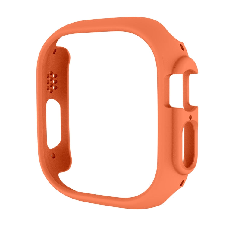 For Apple Watch Ultra 3 / 2 / 1 49mm ENKAY 2 in 1 PC Case + Full Coverage 9H Tempered Glass Film(Orange) by ENKAY