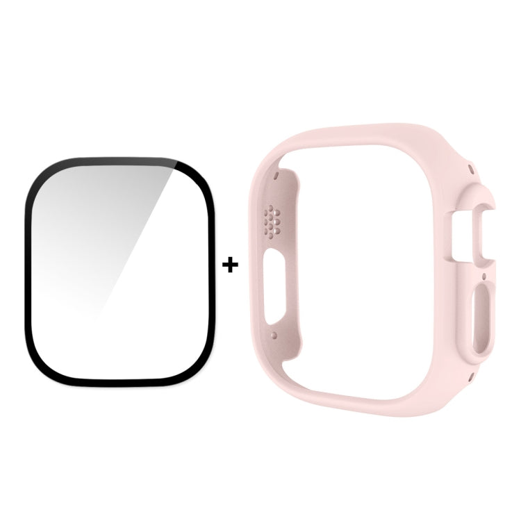 For Apple Watch Ultra 3 / 2 / 1 49mm ENKAY 2 in 1 PC Case + Full Coverage 9H Tempered Glass Film(Pink) by ENKAY