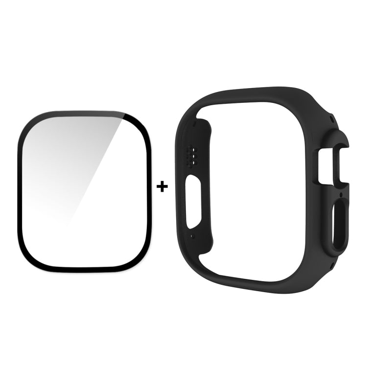 For Apple Watch Ultra 3 / 2 / 1 49mm ENKAY 2 in 1 PC Case + Full Coverage 9H Tempered Glass Film(Black) by ENKAY