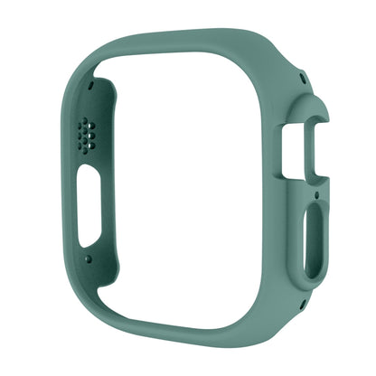 For Apple Watch Ultra 3 / 2 / 1 49mm ENKAY 2 in 1 PC Case + Full Coverage 9H Tempered Glass Film(Deep Green) by ENKAY