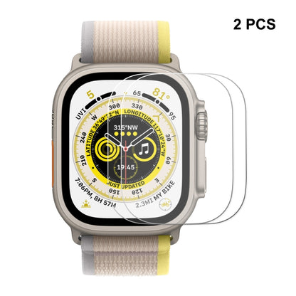 For Apple Watch Ultra 1 / 2 / 3 49mm 2pcs ENKAY 0.2mm 9H Tempered Glass Watch Film by ENKAY