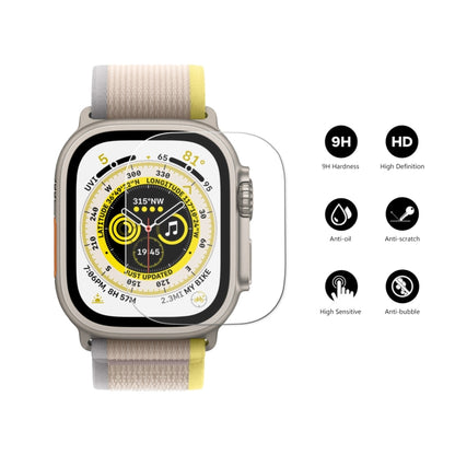 For Apple Watch Ultra 1 / 2 / 3 49mm 2pcs ENKAY 0.2mm 9H Tempered Glass Watch Film by ENKAY
