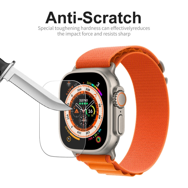 For Apple Watch Ultra 1 / 2 / 3 49mm 2pcs ENKAY 0.2mm 9H Tempered Glass Watch Film by ENKAY