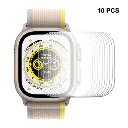 For Apple Watch Ultra 1 / 2 / 3 49mm 10pcs ENKAY 0.2mm 9H Tempered Glass Watch Film by ENKAY