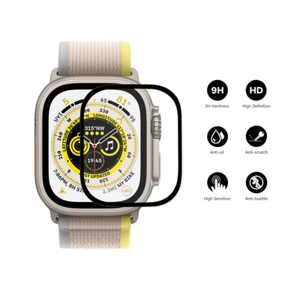 For Apple Watch Ultra 1 / 2 / 3 49mm 5pcs ENKAY 9H Full Cover Tempered Glass Watch Film by ENKAY