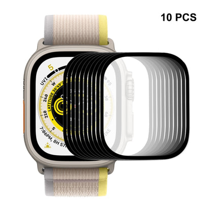 For Apple Watch Ultra 1 / 2 / 3 49mm 10pcs ENKAY 9H Full Cover Tempered Glass Watch Film by ENKAY