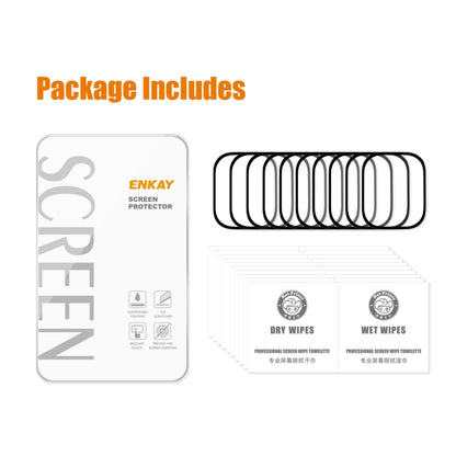 For Apple Watch Ultra 1 / 2 / 3 49mm 10pcs ENKAY 9H Full Cover Tempered Glass Watch Film by ENKAY