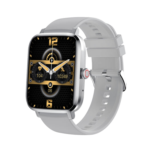 HK20 1.85 inch Color Screen Smart Watch,Support Heart Rate Monitoring/Blood Pressure Monitoring(Silver) by bashfashion