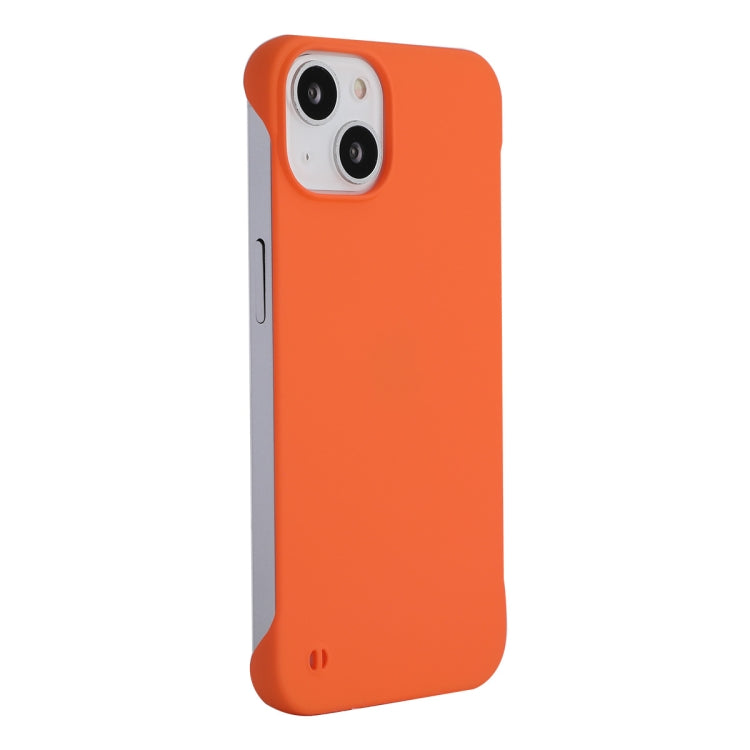 For iPhone 14 Plus ENKAY Matte Frameless PC Phone Case(Orange) by ENKAY