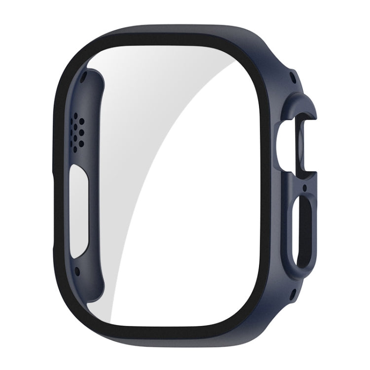 For Apple Watch Ultra 3 / 2 / 1 49mm ENKAY PC Frame 9H Tempered Glass Case(Dark Blue) by ENKAY