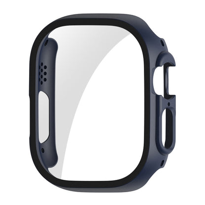 For Apple Watch Ultra 3 / 2 / 1 49mm ENKAY PC Frame 9H Tempered Glass Case(Dark Blue) by ENKAY