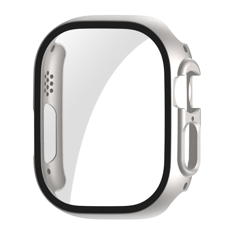 For Apple Watch Ultra 3 / 2 / 1 49mm ENKAY PC Frame 9H Tempered Glass Case(Silver) by ENKAY