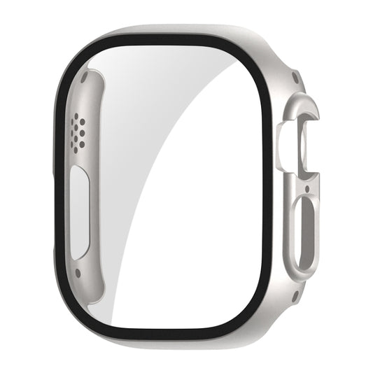 For Apple Watch Ultra 3 / 2 / 1 49mm ENKAY PC Frame 9H Tempered Glass Case(Silver) by ENKAY