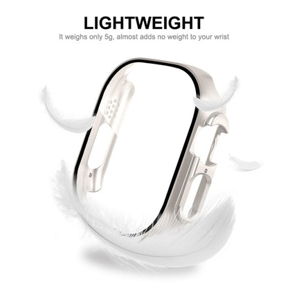 For Apple Watch Ultra 3 / 2 / 1 49mm ENKAY PC Frame 9H Tempered Glass Case(White) by ENKAY