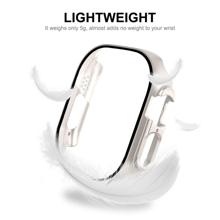 For Apple Watch Ultra 3 / 2 / 1 49mm ENKAY PC Frame 9H Tempered Glass Case(Blue) by ENKAY