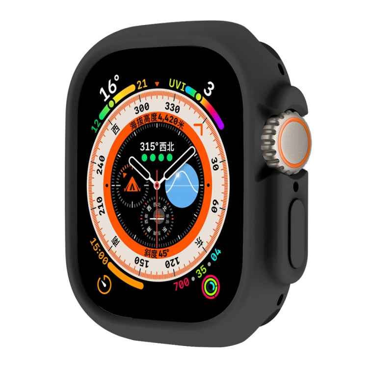For Apple Watch Ultra 3 / 2 / 1 49mm ENKAY Solid Color Protective Soft TPU Frame Case(Black) by ENKAY