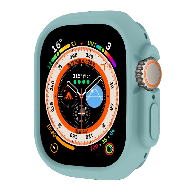 For Apple Watch Ultra 3 / 2 / 1 49mm ENKAY Solid Color Protective Soft TPU Frame Case(Cyan) by ENKAY