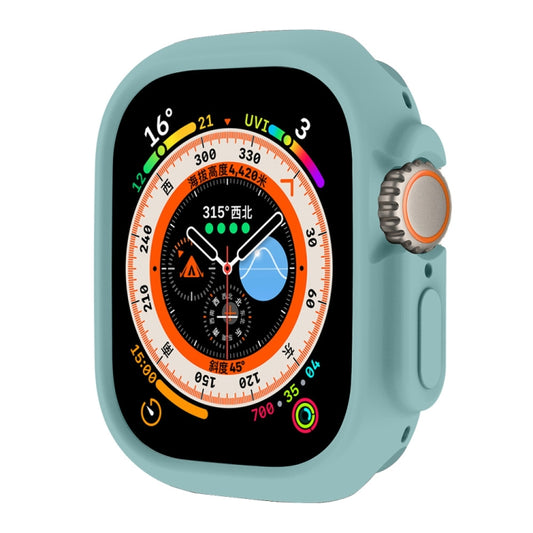 For Apple Watch Ultra 3 / 2 / 1 49mm ENKAY Solid Color Protective Soft TPU Frame Case(Cyan) by ENKAY