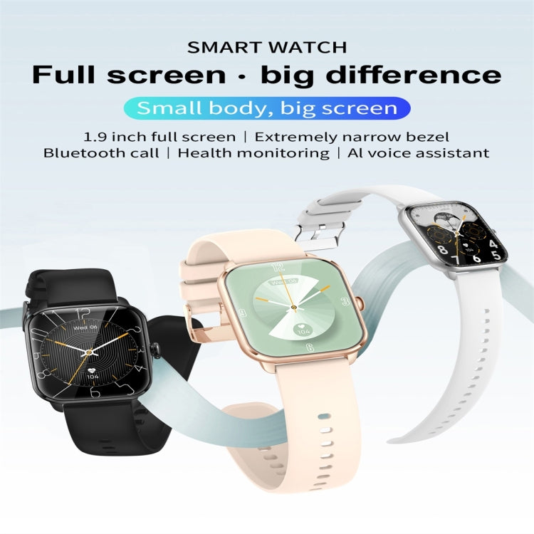 KT65 1.9 inch Color Screen Smart Watch,Support Heart Rate Monitoring/Blood Pressure Monitoring(Gold) by bashfashion