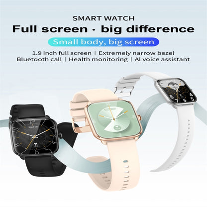 KT65 1.9 inch Color Screen Smart Watch,Support Heart Rate Monitoring/Blood Pressure Monitoring(Gold) by bashfashion