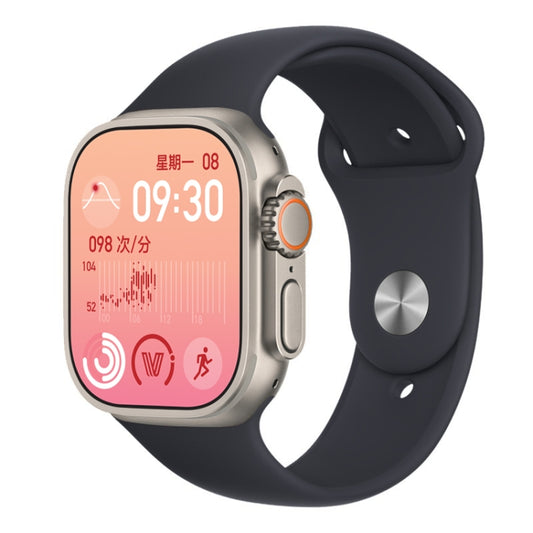 YS8 Ultra 2.05 inch Color Screen Smart Watch,Support Heart Rate Monitoring/Blood Pressure Monitoring(Black) by bashfashion