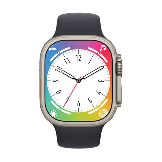 YS8 Ultra 2.05 inch Color Screen Smart Watch,Support Heart Rate Monitoring/Blood Pressure Monitoring(Black) by bashfashion