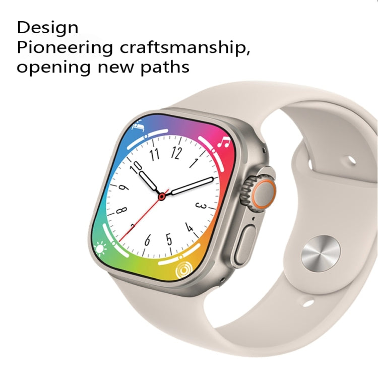 YS8 Ultra 2.05 inch Color Screen Smart Watch,Support Heart Rate Monitoring/Blood Pressure Monitoring(Grey) by bashfashion