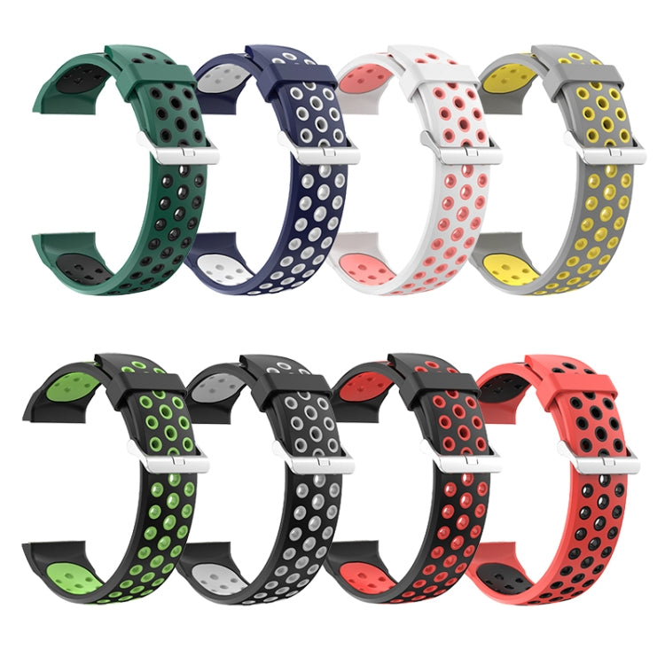 For Huawei Watch GT Cyber Two-Color Breathable Watch Band(White+Pink) by bashfashion