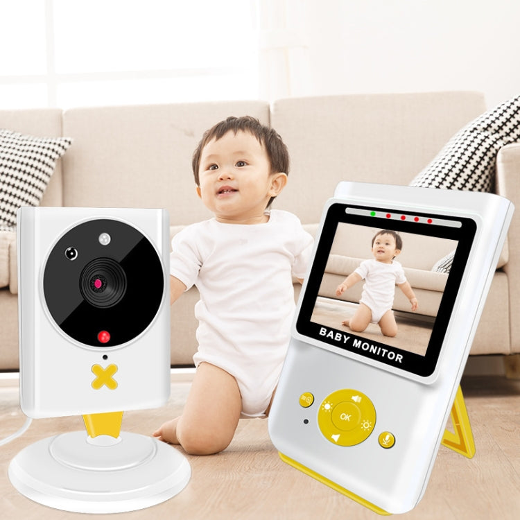 855P 2.4 inch Home Wireless Yellow Baby Monitor with Baby Surveillance Camera(US Plug) by bashfashion
