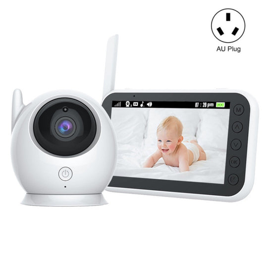 ABM100 4.3 inch Wireless Video Color Night Vision Baby Monitor 360-Degree Security Camera(AU Plug) by bashfashion