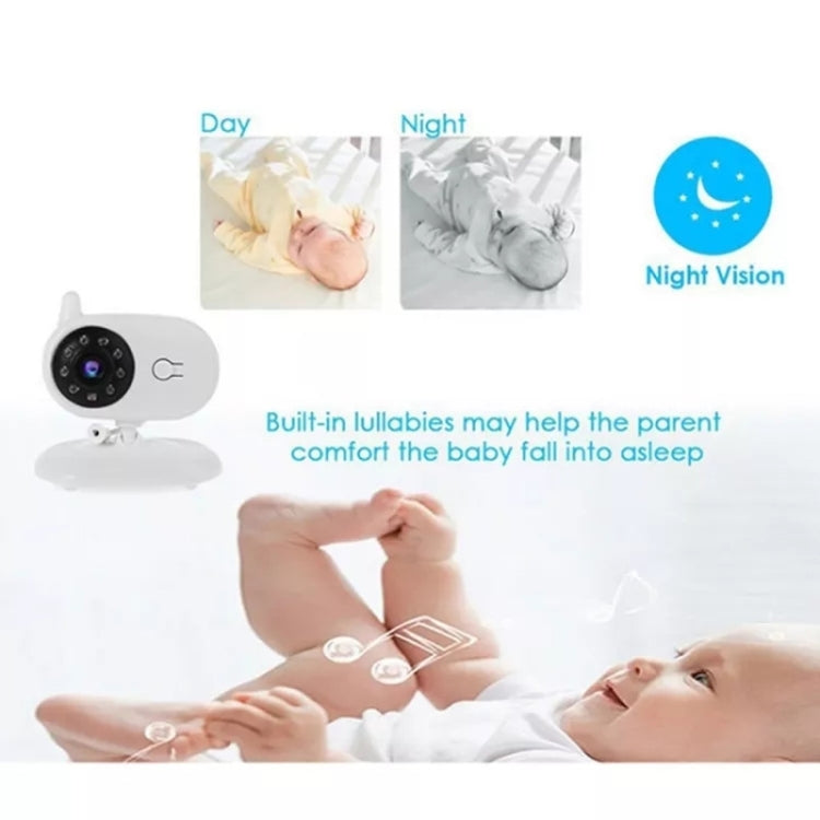 BM850 3.5 inch Wireless Video Color Baby Monitor Night Vision Temperature Monitor(AU Plug) by bashfashion