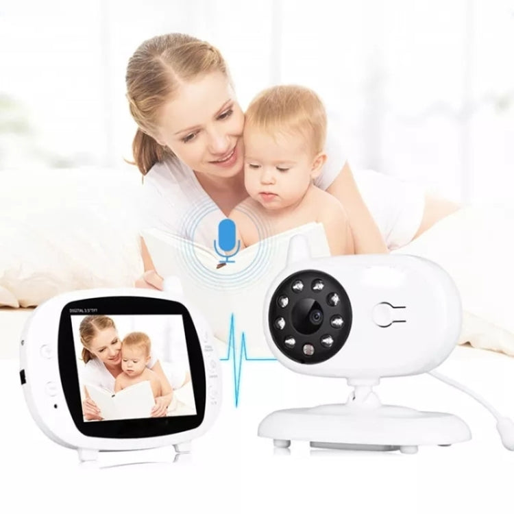 BM850 3.5 inch Wireless Video Color Baby Monitor Night Vision Temperature Monitor(US Plug) by bashfashion