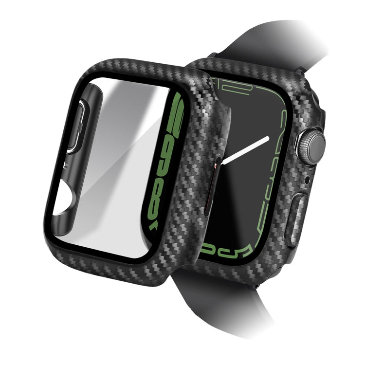 For Apple Watch Series 9 / 8 / 7 41mm ENKAY Hat-Prince Waterproof Full Coverage PC Frame + 9H Tempered Glass Case by ENKAY