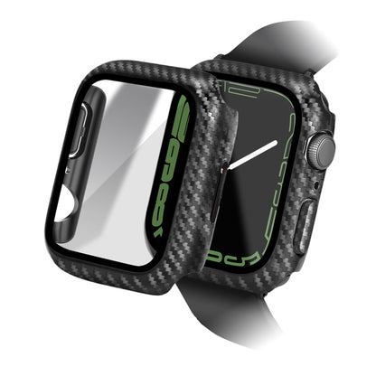 For Apple Watch Series 9 / 8 / 7 41mm ENKAY Hat-Prince Waterproof Full Coverage PC Frame + 9H Tempered Glass Case by ENKAY