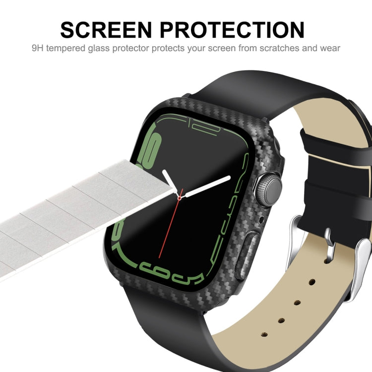 For Apple Watch Series 9 / 8 / 7 41mm ENKAY Hat-Prince Waterproof Full Coverage PC Frame + 9H Tempered Glass Case by ENKAY