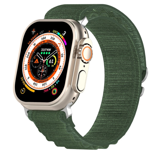 Double Color Nylon Watch Band For Apple Watch Ultra 49mm(Green) by bashfashion