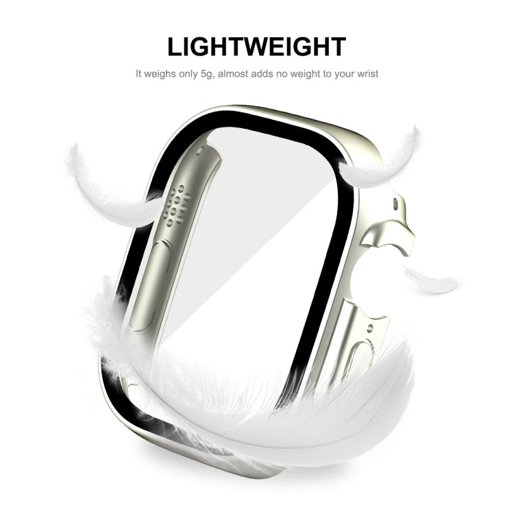 For Apple Watch Ultra 3 / 2 / 1 49mm ENKAY Hat-Prince Waterproof Full Coverage PC Frame + 9H Tempered Glass Case(Transparent) by ENKAY